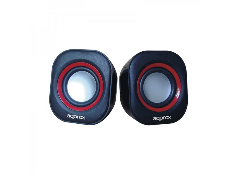 Approx APPSPA01 Stereo 6W Cube Black,Red