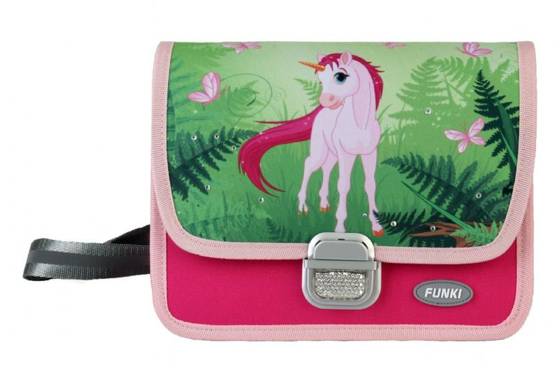 Funki 6020.008 Mädchen School messenger Stoff, Metall Pink Schultasche