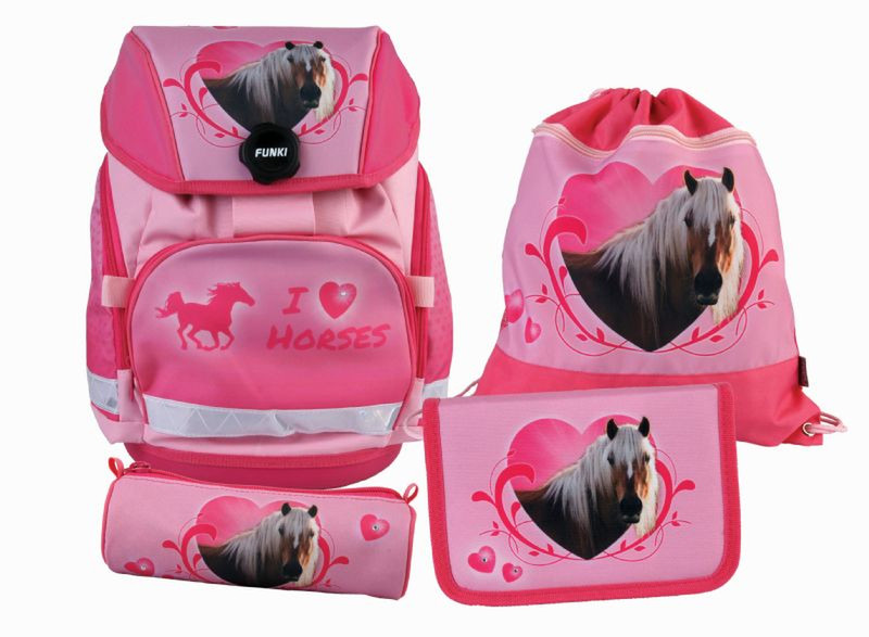 Funki Joy Bag Girl Fabric Pink school bag set