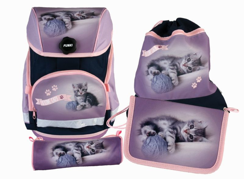 Funki Joy Bag Девочка Ткань Пурпурный, Фиолетовый школьный набор