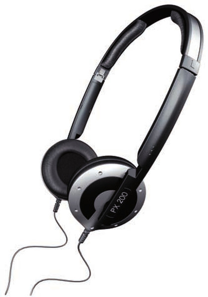 Sennheiser PX 200 Black,Silver Supraaural Ear-hook headphone