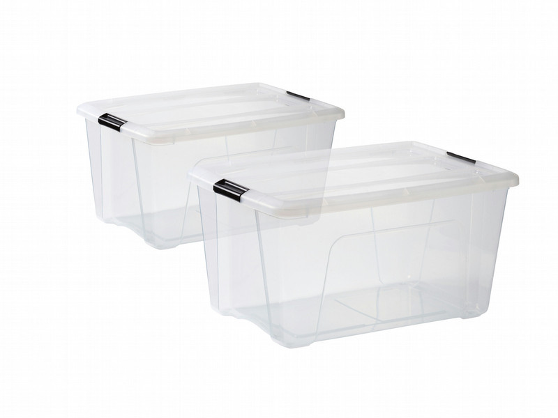 Iris NTB-45 Storage box Прямоугольный Полипропилен (ПП) Черный, Прозрачный