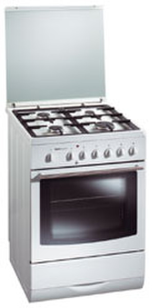 Pelgrim PF 732 Luxe gas-elektro fornuis, 60 cm breed Freestanding Gas hob A+ White