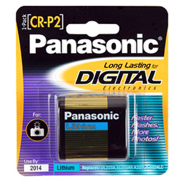 Panasonic CR-P2PA/1B Литиевая 6В батарейки