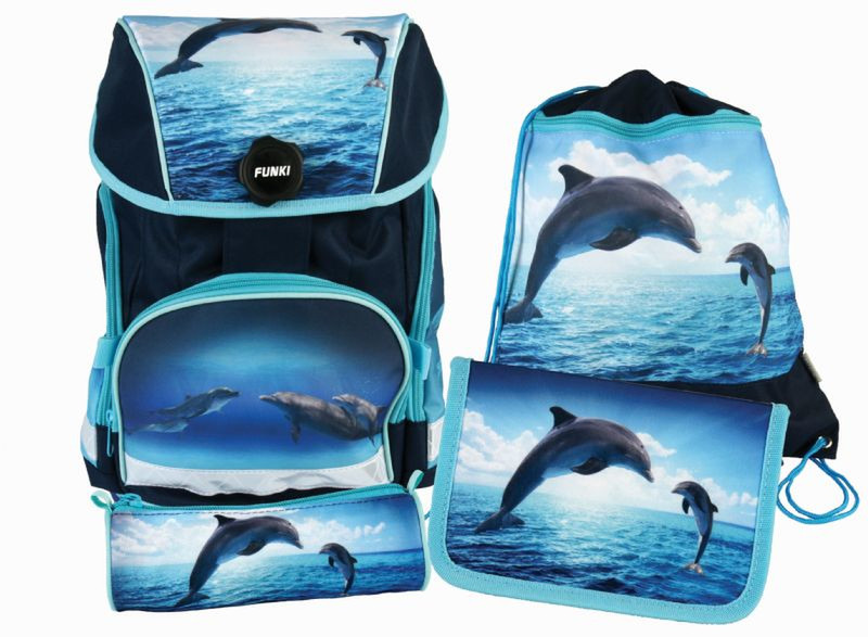 Funki 6011.501 Мальчик School backpack Черный, Синий, Бирюзовый школьная сумка