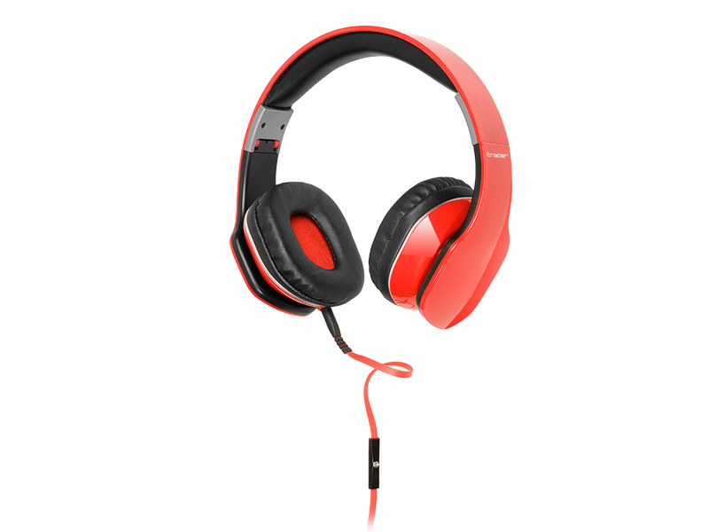 Tracer Cherry Head-band Binaural Wired Red