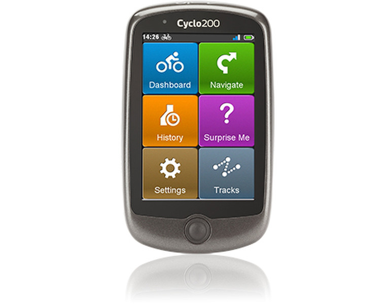 Mio Cyclo 200 Handheld/Fixed 3.5" Touchscreen 146g Black,Grey