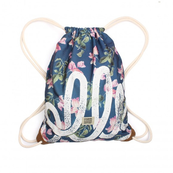 Kollegg Gymbag Floral Canvas,Cotton,Suede Blue,Green,Pink,White
