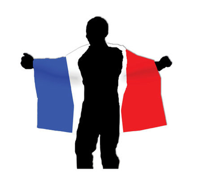 Funny Fashion Cape flag "France", 90 x 150 cm