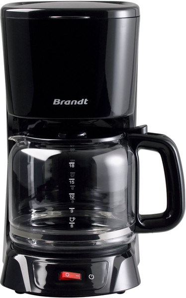 Brandt CAF1318 freestanding Drip coffee maker 1.8L 18cups Black coffee maker