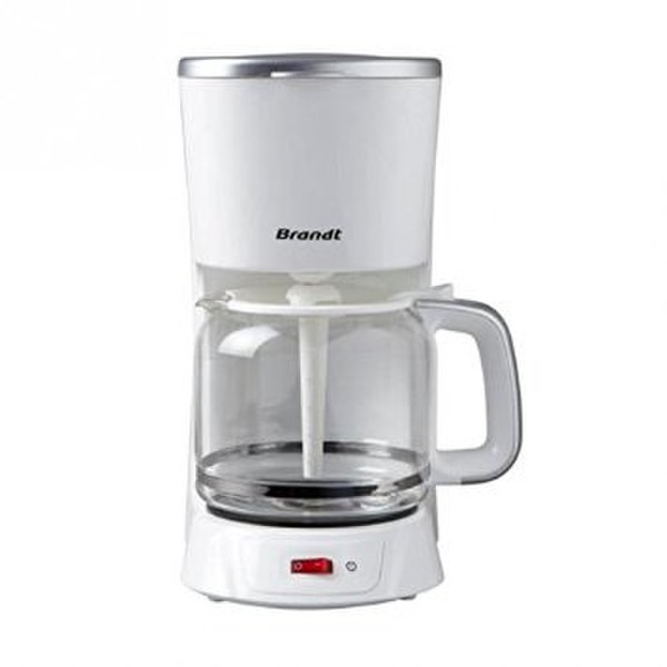 Brandt CAF1318S freestanding Drip coffee maker 1.8L 18cups Silver,White coffee maker