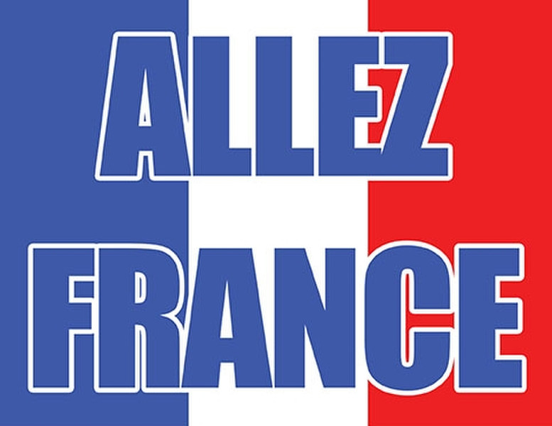 Funny Fashion Flag "Allez France", 70 x 100 cm