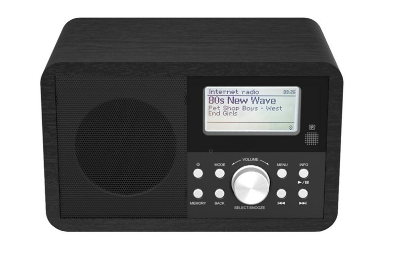 Denver IR-110 Internet Цифровой Черный радиоприемник