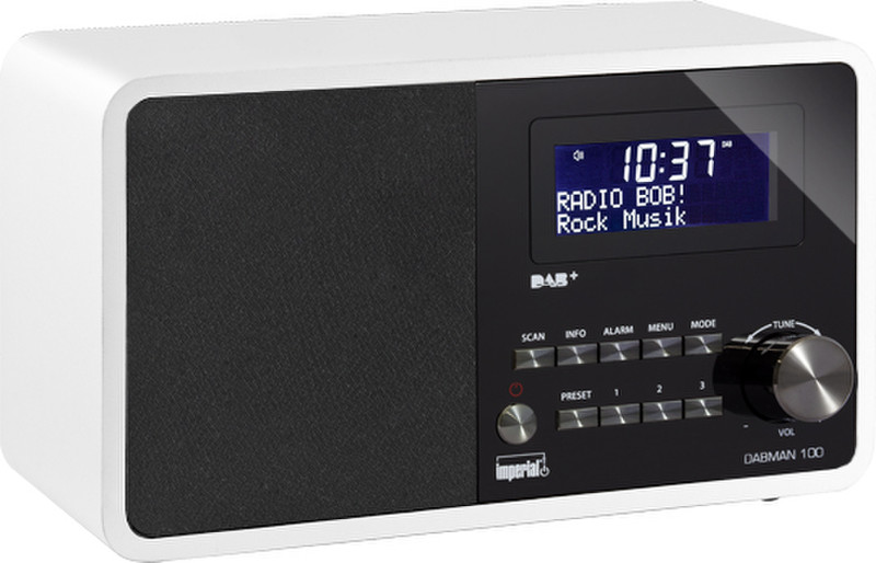 DigitalBox DABMAN 100 Tragbar Digital Weiß Radio