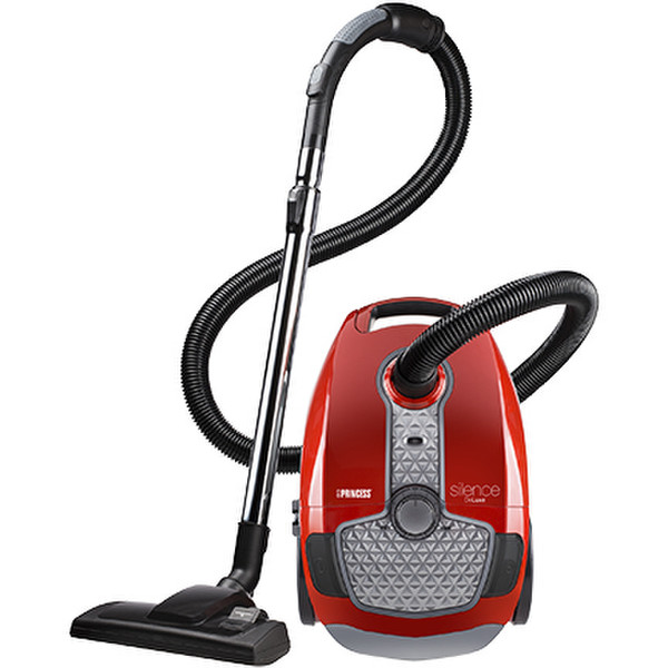 Princess Silence DeLuxe Cylinder vacuum cleaner 4L 700W A Red