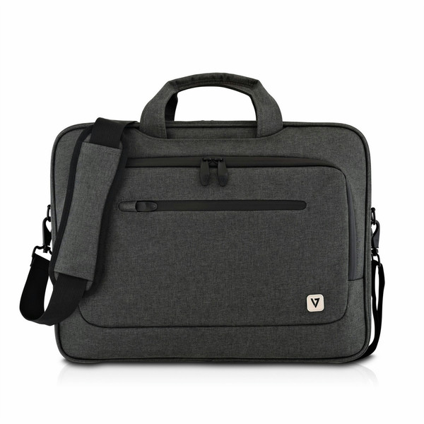 V7 CTPX6-1N 14.1Zoll Aktenkoffer Grau Notebooktasche