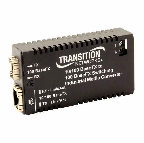 Transition Networks M/GE-ISW-SX-01 Multi-mode Черный сетевой медиа конвертор