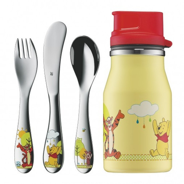 WMF Child's set mini 4-pcs. Winnie the Pooh Toddler cutlery set Green,Orange,Red,Silver,Yellow
