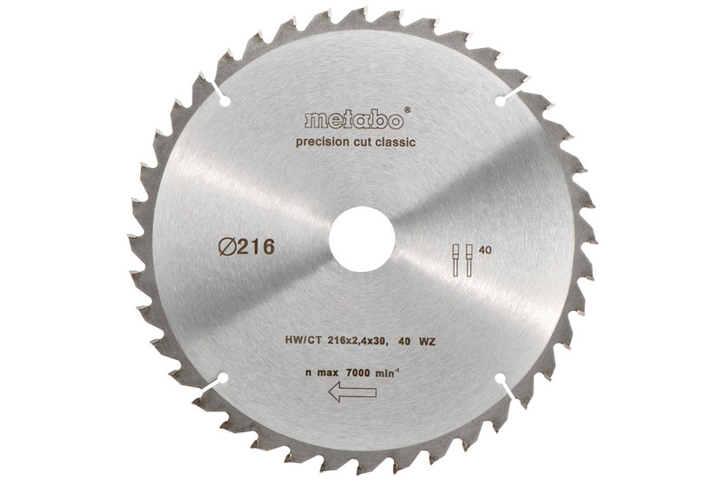 Metabo 628060000 circular saw blade