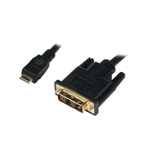 LogiLink Mini-HDMI - DVI-D M/M 2m