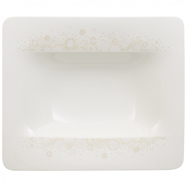 Villeroy & Boch 1045112700 Square Porcelain Gold,White dining bowl