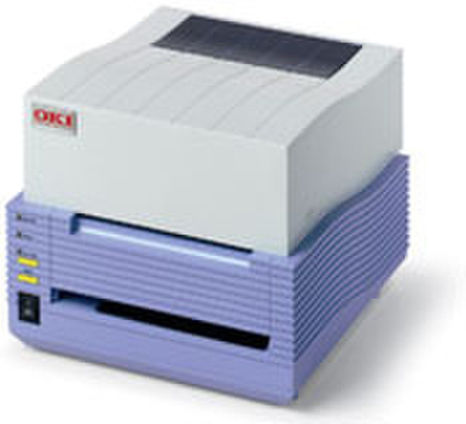 OKI T410DT Прямая термопечать 305 x 305dpi устройство печати этикеток/СD-дисков