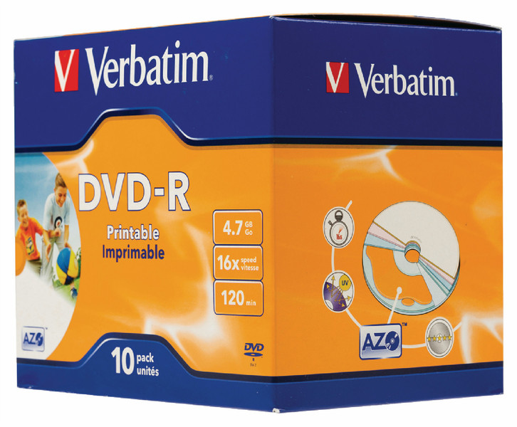 Verbatim DVDVER00044B 4.7GB DVD-R 10pc(s) blank DVD