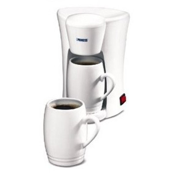 Princess One Cup Coffeemaker, White Drip coffee maker 0.15L 1cups White