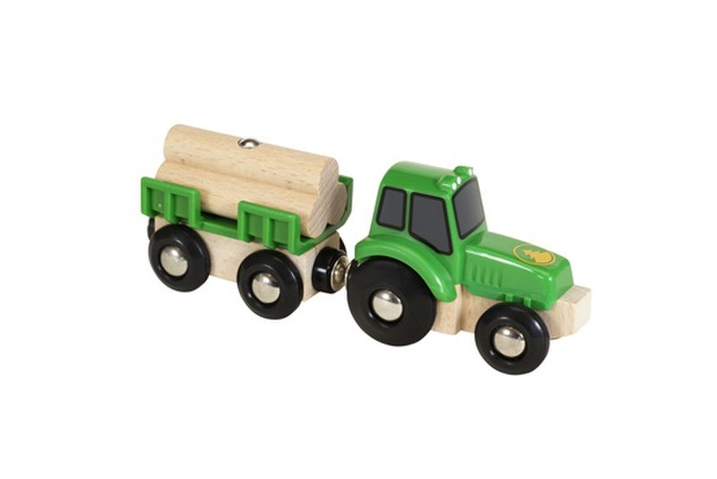 BRIO Traktor mit Holz-Anhänger Holz Spielzeugfahrzeug