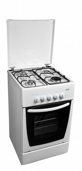 SVAN SVK5501GBB Freistehend Gas hob Weiß Küchenherd