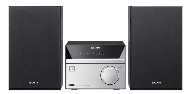 Sony CMTSBT20 Micro-Set 12W Schwarz, Silber Home-Stereoanlage