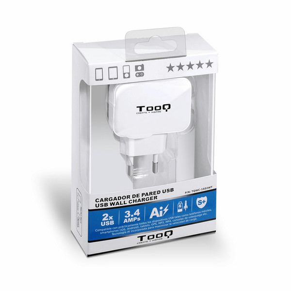 TooQ TQWC-1S02WT mobile device charger