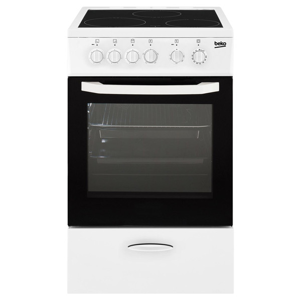 Beko CSS 48100 GW Freistehend Induktionskochfeld B Weiß