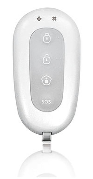 smanos RE2300 Беспроводной RF Нажимные кнопки Cеребряный, Белый пульт дистанционного управления