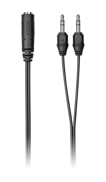 Plantronics 205295-01 0.5м 2 x 3.5mm 3.5mm Черный аудио кабель