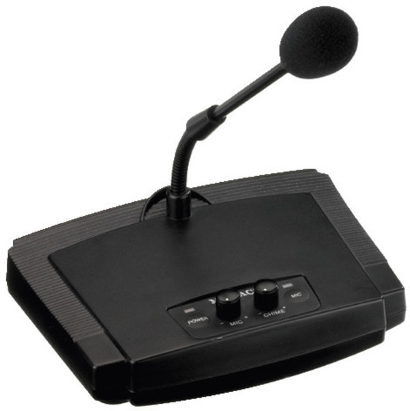 Monacor ECM-450 Interview microphone Wired Black microphone