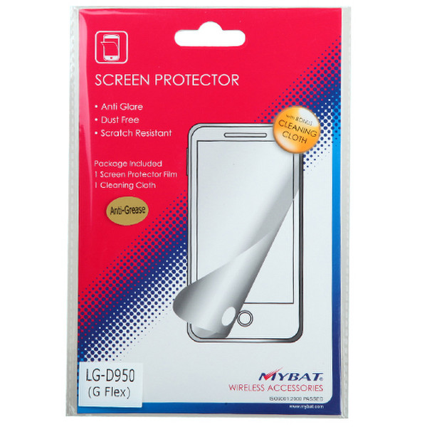 MYBAT LGD950LCDSCPR21 Clear LS995 (G Flex), D950 (G Flex) 1pc(s) screen protector