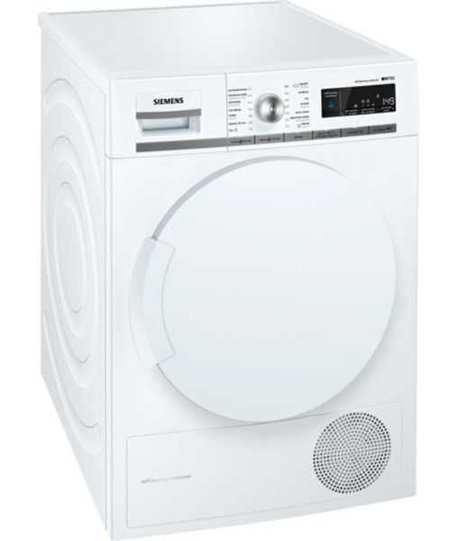 Siemens WT43W530EE Отдельностоящий Фронтальная загрузка 8кг A+++ Белый сушилка для белья