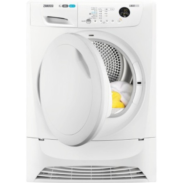 Zanussi ZDH8333PZ Отдельностоящий Фронтальная загрузка 8кг A+ Белый