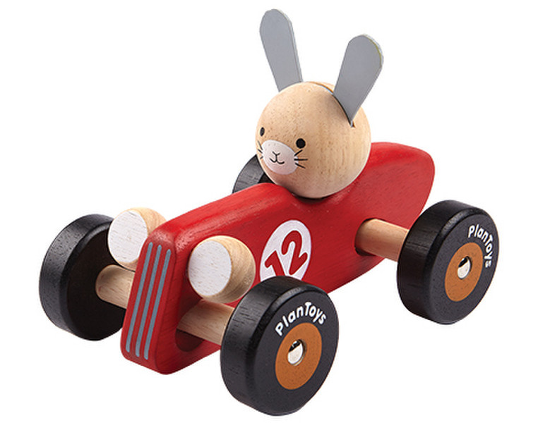 PlanToys Rabbit Racing Car Деревянный игрушечная машинка