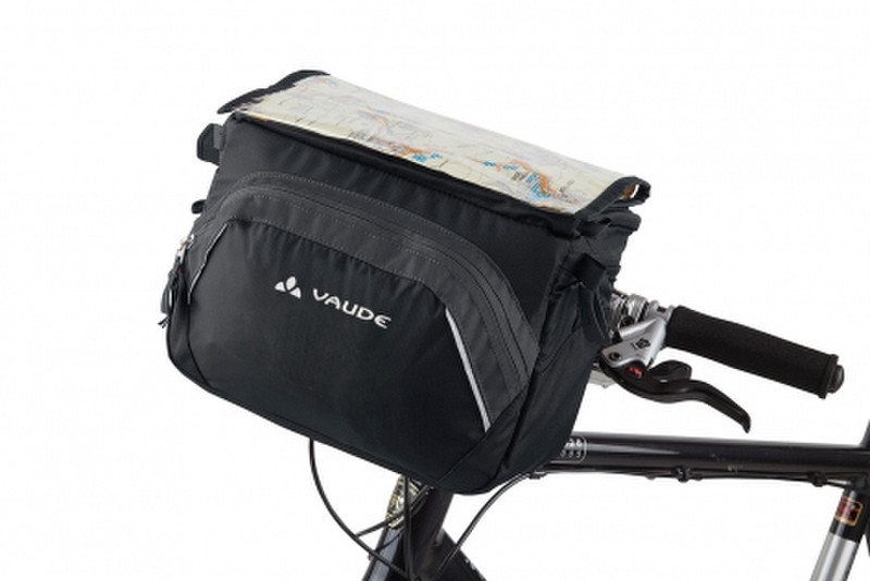 VAUDE Road II Front Bicycle bag 9L Polyamide,Polyester,Polyurethane Anthracite,Black