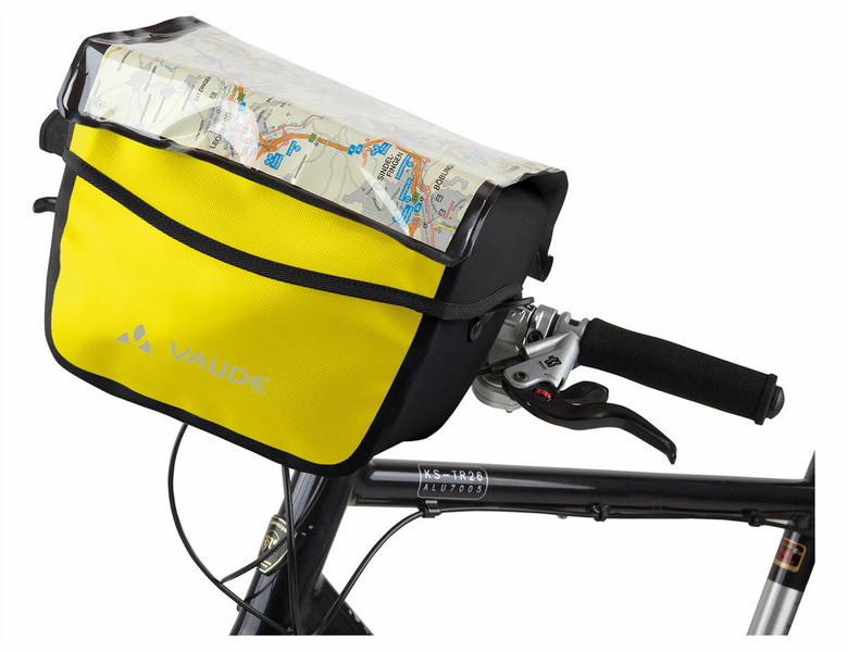 VAUDE Aqua Box Фронтальный Сумка на велосипед 6л Полиамид, Полиэстер, Полиуретан, Термопластик Черный, Желтый