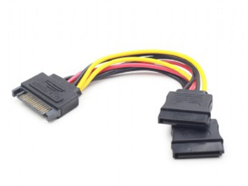 Gembird CC-SATAM2F-01 0.15m SATA SATA Multicolour SATA cable