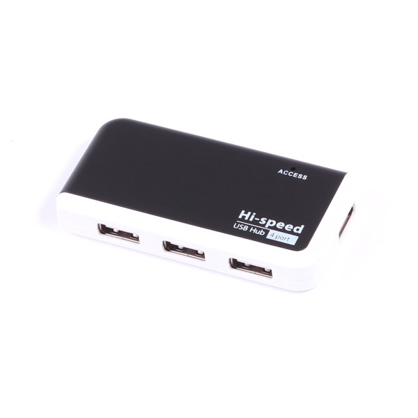 Uniformatic 86183 USB 2.0 480Mbit/s Schwarz, Weiß Schnittstellenhub