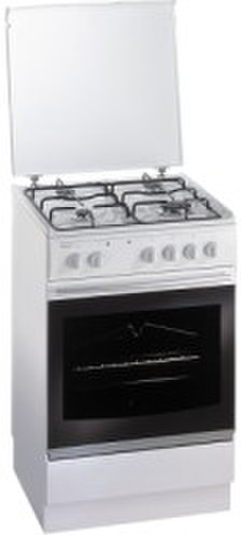 Pelgrim PF 20 Gas-elektro-fornuis, 55 cm breed Отдельностоящий Gas hob Белый