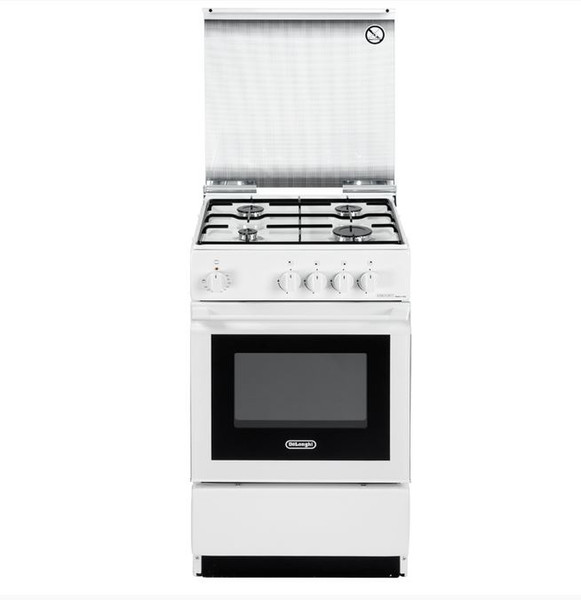 DeLonghi SESW554N Freestanding Gas hob B White cooker