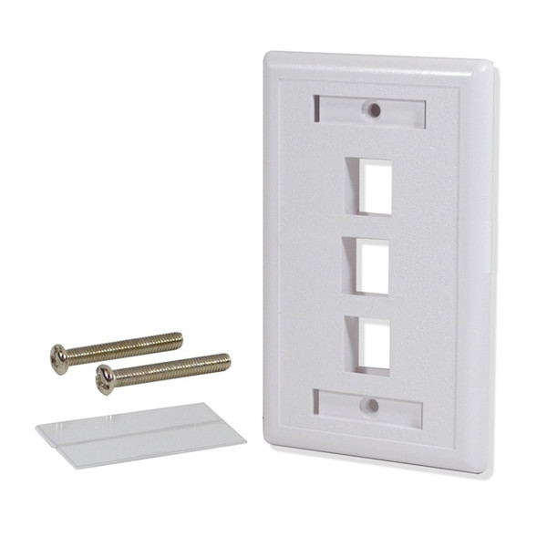 Logico WP303 White switch plate/outlet cover