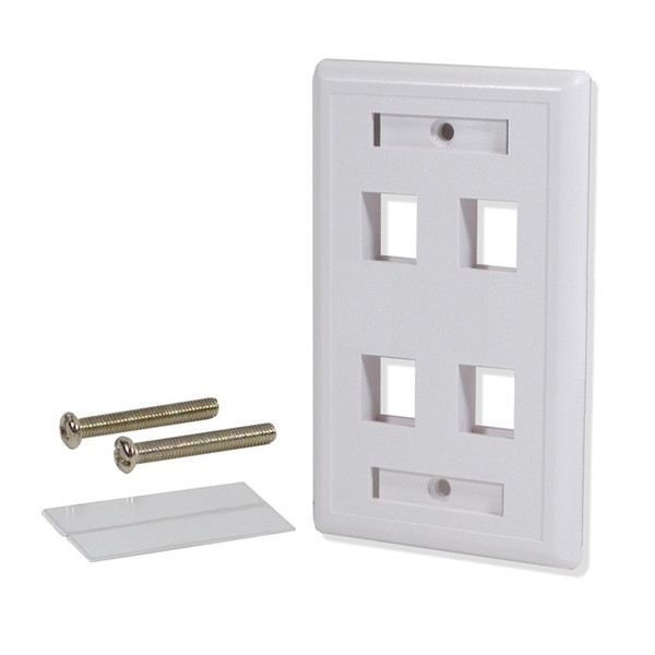 Logico WP304 White switch plate/outlet cover