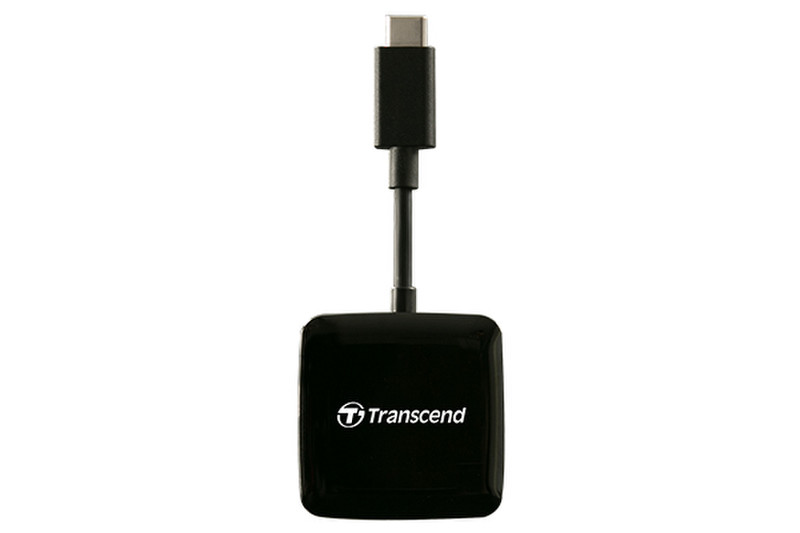 Transcend RDC2 USB 3.0 (3.1 Gen 1) Type-C Черный устройство для чтения карт флэш-памяти