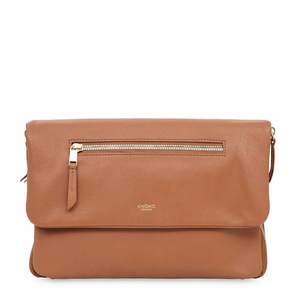 Knomo 20-046-CAR Leather Brown Clutch bag handbag